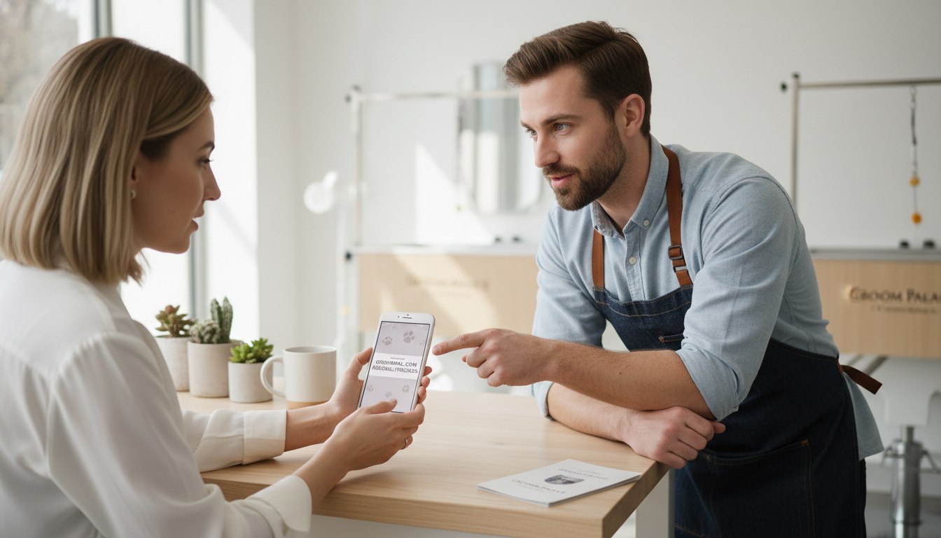Партнер делится ссылкой с владельцем салона